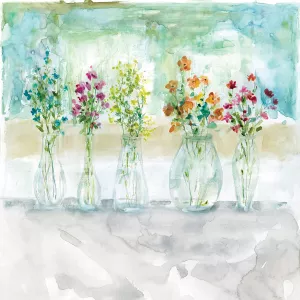 Color Wash Bouquet by Carol Robinson Oil Painting