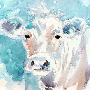 Color Wash Cow by Carol Robinson Oil Painting