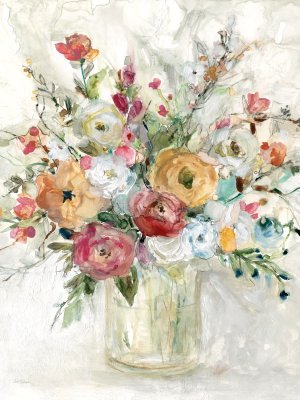 Contemporary Bouquet by Carol Robinson Oil Painting