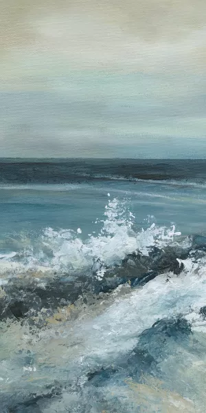 Converging Currents I Oil Painting by Carol Robinson - Contemporary