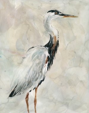 Crane At Dusk I by Carol Robinson Oil Painting