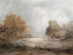 Creekside Stillness Oil Painting by Carol Robinson - Contemporary