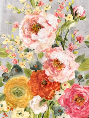 Damask Garden by Carol Robinson Oil Painting