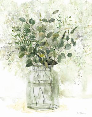 Delicate Greenery II by Carol Robinson Oil Painting