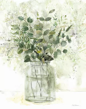 Delicate Greenery II by Carol Robinson Oil Painting