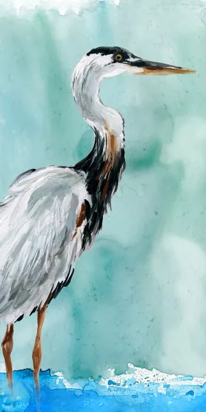 Delray Crane I Oil Painting by Carol Robinson - Contemporary