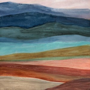 Desert Layers by Carol Robinson Oil Painting