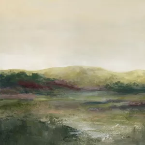 Dusky Hills Oil Painting by Carol Robinson - Contemporary