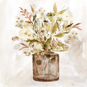 Earthy Garden I by Carol Robinson Oil Painting