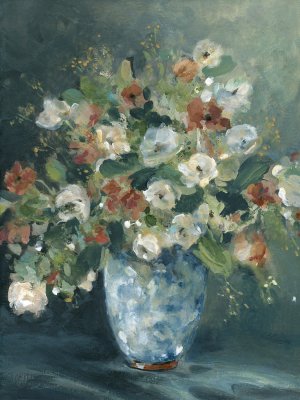 English Garden Bouquet by Carol Robinson Oil Painting