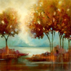 Fall River I by Carol Robinson Oil Painting
