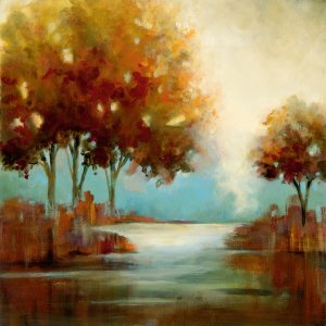 Fall River II by Carol Robinson Oil Painting