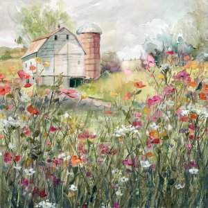Farm in Bloom by Carol Robinson Oil Painting