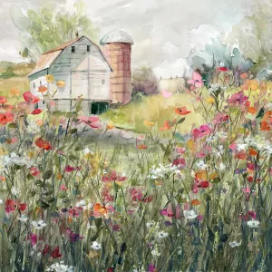 Farm in Bloom by Carol Robinson Oil Painting