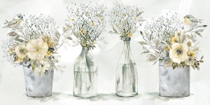 Farmhouse Bouquets by Carol Robinson Oil Painting