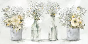 Farmhouse Bouquets by Carol Robinson Oil Painting
