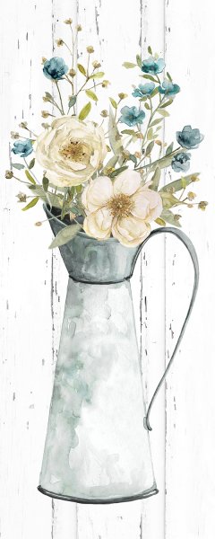 Farmhouse Flower Bouquet II by Carol Robinson Oil Painting