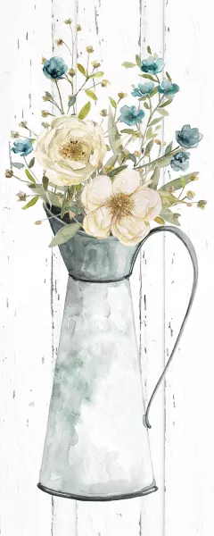 Farmhouse Flower Bouquet II by Carol Robinson Oil Painting