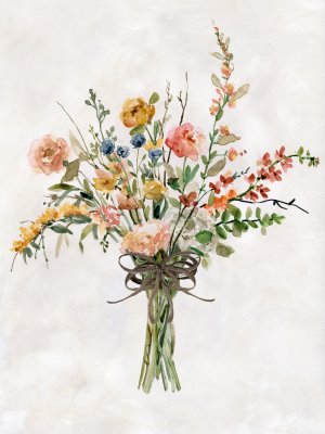 Favorite Picks Bouquet I by Carol Robinson Oil Painting