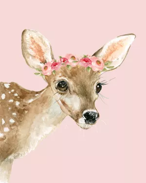 Fawn Dressed Up by Carol Robinson Oil Painting