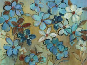 Field of Blue by Carol Robinson Oil Painting