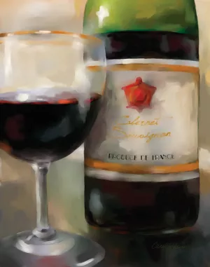 Fine Red by Carol Robinson Oil Painting