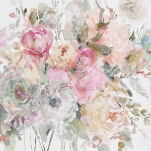 Floral Confetti Collage II by Carol Robinson Oil Painting