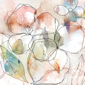 Floral Flow I by Carol Robinson Oil Painting