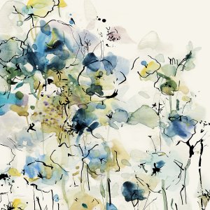 Floral Watercolor Sketch by Carol Robinson Oil Painting