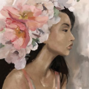 Flower Crown by Carol Robinson Oil Painting