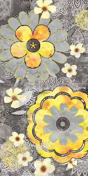 Flower Power Hipster III by Carol Robinson Oil Painting
