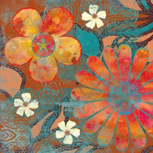 Flower Power I by Carol Robinson Oil Painting