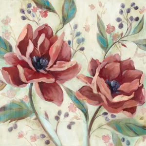 Flowers & Berries I by Carol Robinson Oil Painting