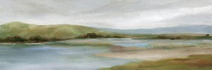 Foothills With Lake by Carol Robinson Oil Painting