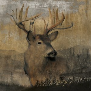 Forest Deer by Carol Robinson Oil Painting