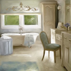 French Bath by Carol Robinson Oil Painting