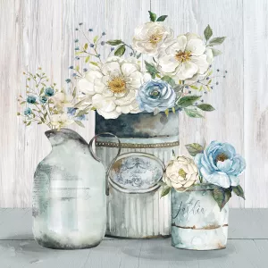 French Garden Flowers II by Carol Robinson Oil Painting