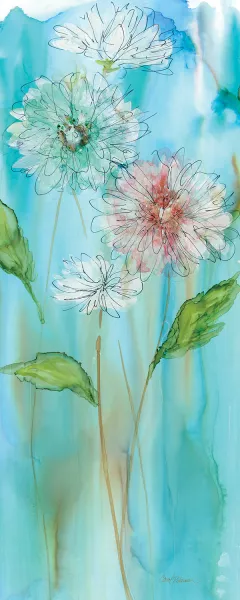 Garden Flow I by Carol Robinson Oil Painting