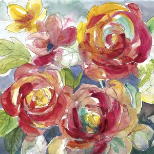 Garden Party I by Carol Robinson Oil Painting