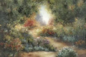 Garden Pathway by Carol Robinson Oil Painting