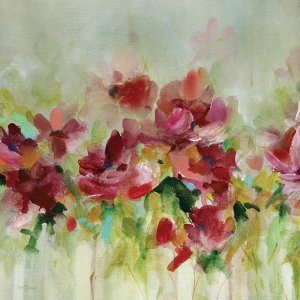 Garden Play I by Carol Robinson Oil Painting