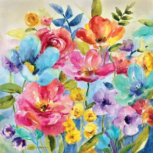 Garden Potpourri I by Carol Robinson Oil Painting
