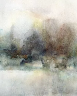 Gentle Landscape II Oil Painting by Carol Robinson - Contemporary