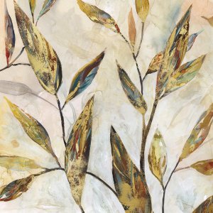 Gilded Leaves II by Carol Robinson Oil Painting