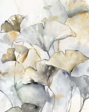 Gracefully Ginkgo I Oil Painting by Carol Robinson - Contemporary