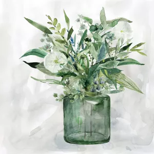 Green Garden I by Carol Robinson Oil Painting
