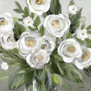 Honey White Blossoms by Carol Robinson Oil Painting