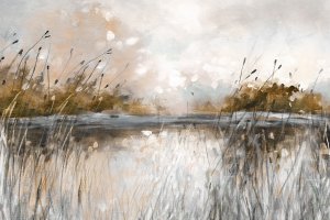Honeybloom Lake Views by Carol Robinson Oil Painting