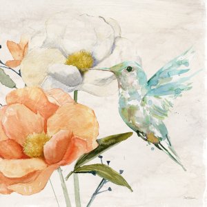 Hummingbird I by Carol Robinson Oil Painting