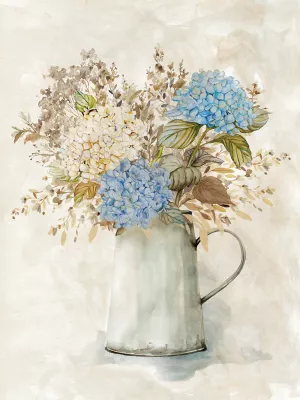 Hydrangea Arrangement I by Carol Robinson Oil Painting